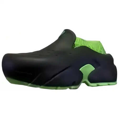 LOUIS VUITTON Shark Closed Toe Slippers Men's Black Green