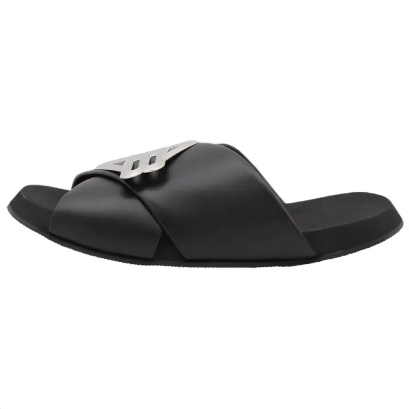 Balenciaga Rubber Quiet Slide Slippers Men's Black
