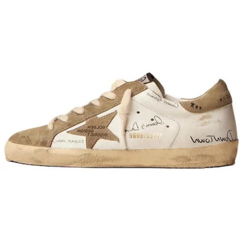 Golden Goose Super Star Low top Stylish Skateboarding Shoes Men's White