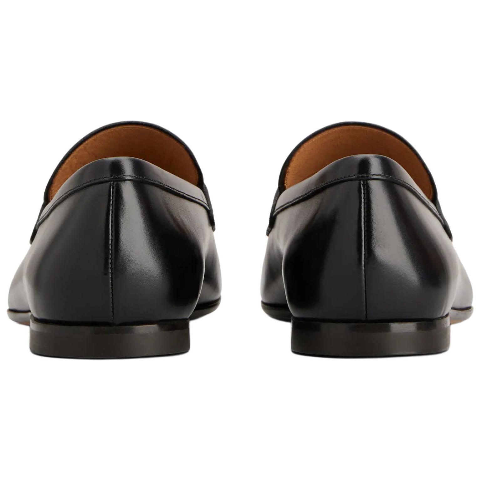 TOD'S Logo Plaque Round Toe Loafers