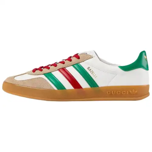 Gazelle Adidas x Gazelle Wmns Gucci 'White Green Red' Women's