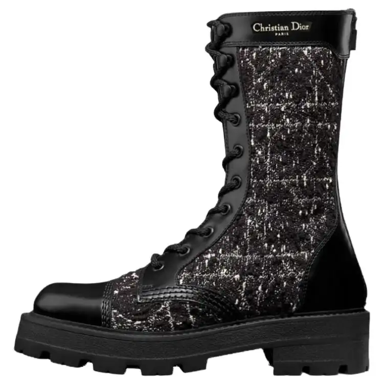 DIOR D Unit Ankle Boots Women's Black
