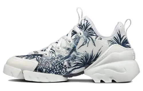 DIOR D Connect Fabric Low top Casual Shoes Women's Marine Blue