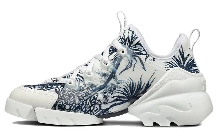 DIOR D Connect Fabric Low top Casual Shoes Women's Marine Blue