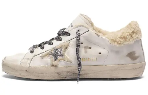 Golden Goose Super Star Stylish Skateboarding Shoes Women's Beige
