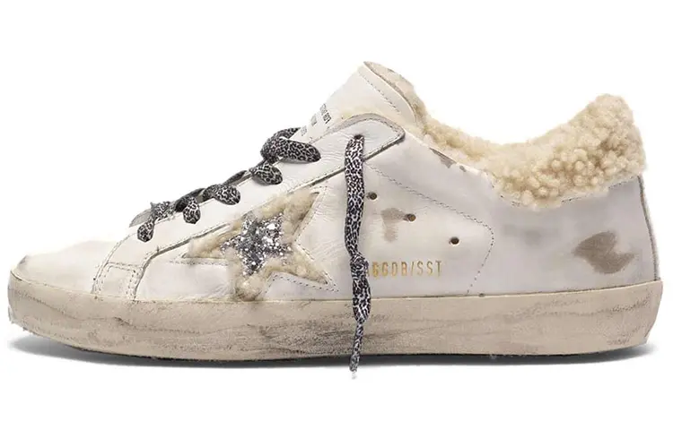 Golden Goose Super Star Stylish Skateboarding Shoes Women's Beige