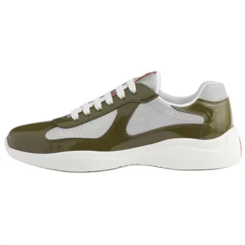 PRADA America's Cup Low top Casual Shoes 4CM Men's Green