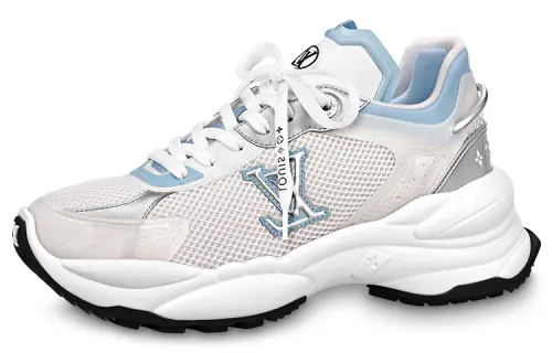 LOUIS VUITTON Run 55 Sneakers 'White Blue' Women's