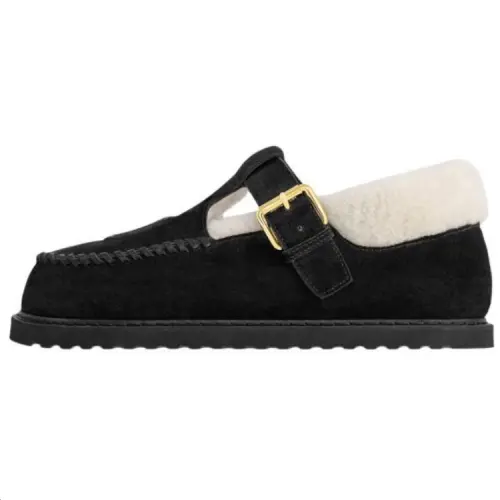 LOUIS VUITTON Colorado Calfskin Casual Shoes Women's Black