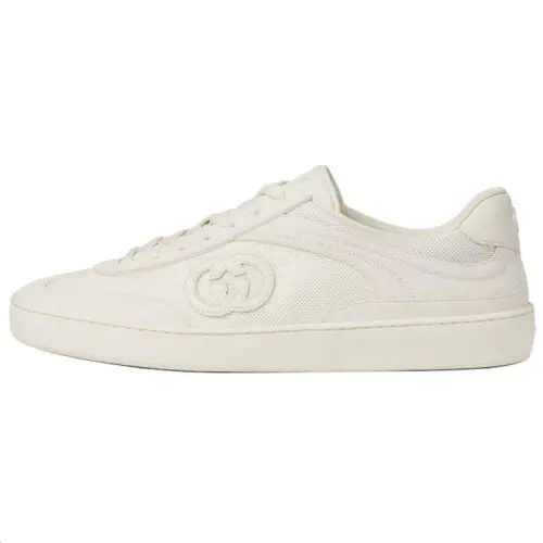 Gucci G74 'Interlocking G - White Suede'