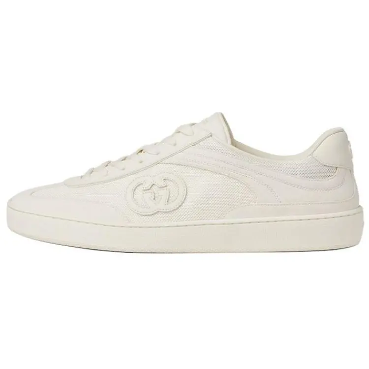 Gucci G74 'Interlocking G - White Suede'
