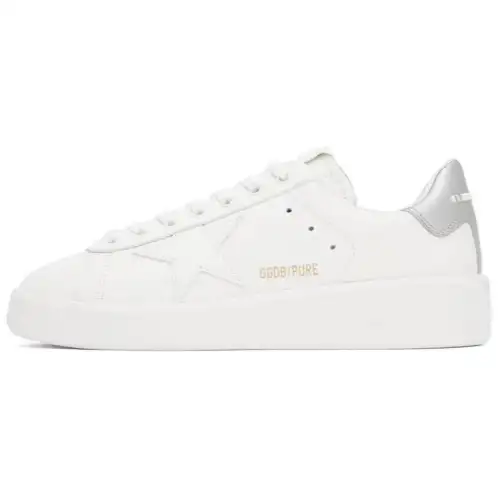 Golden Goose Purestar Stylish Skateboarding Shoes Women's White