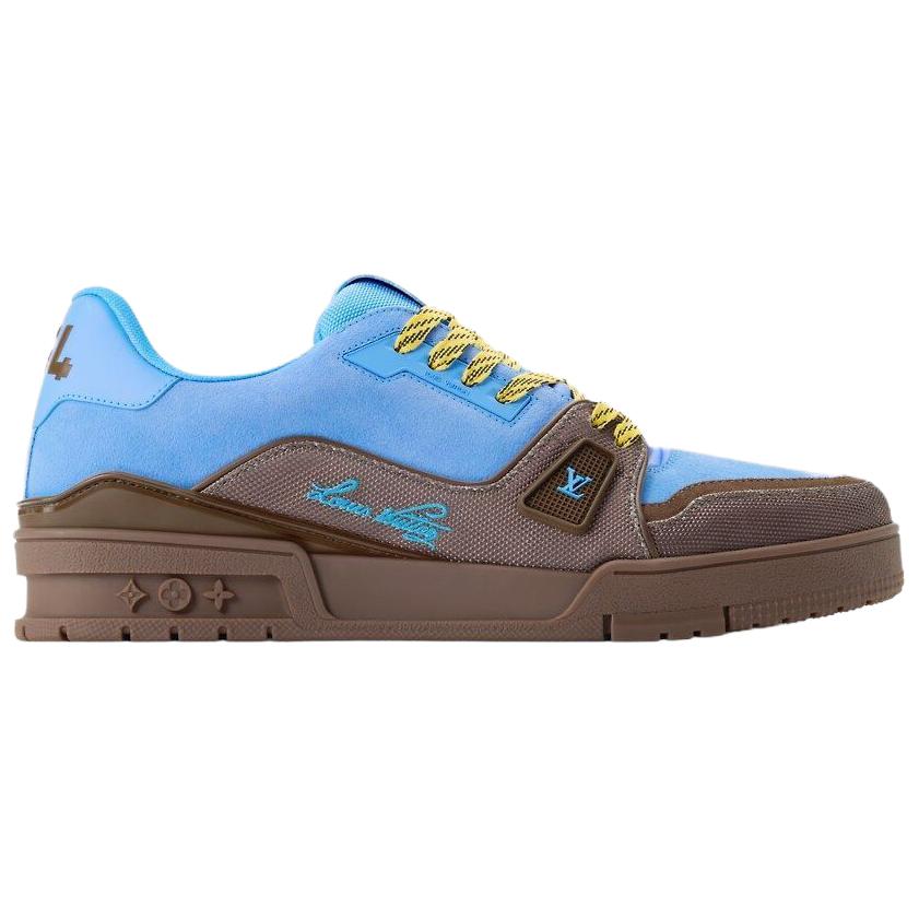 Мужские кеды Louis Vuitton Trainer (синие) — фото 2