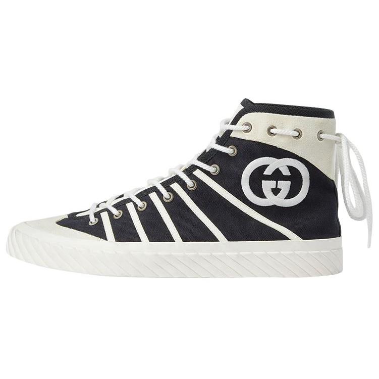Мужские кроссовки Gucci Tortuga (черно-белые)