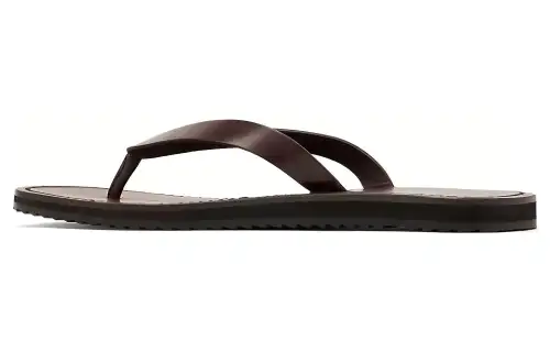 THE ROW Rubber Sole Flip Flops Women's Brown