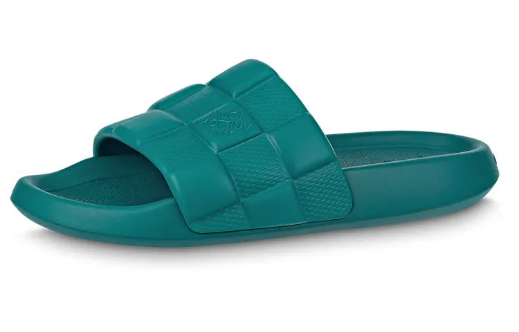 LOUIS VUITTON Waterfront Slide Slippers Men's Green
