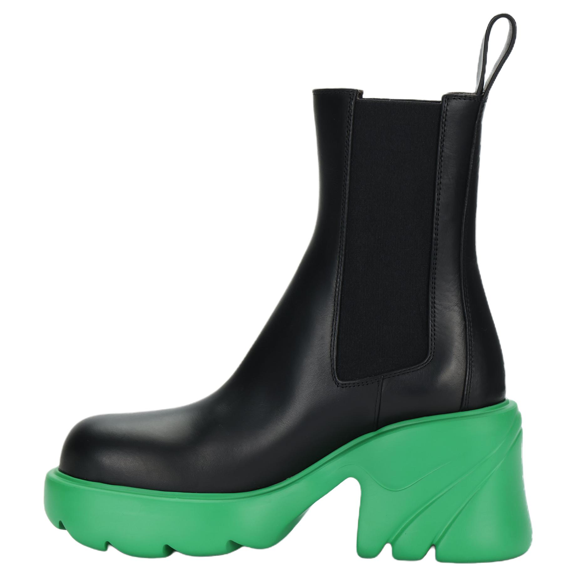 Bottega Veneta Flash Boots Black Grass Women's