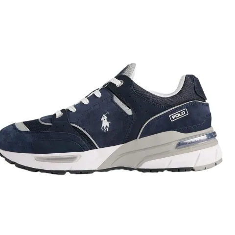Polo Ralph Lauren Trackster 200 Suede Low top Casual Shoes Men's Blue