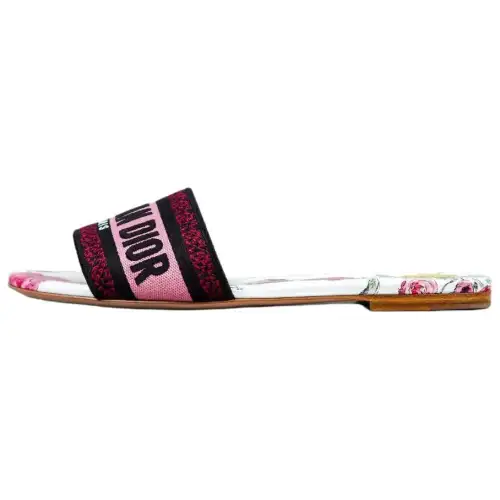 DIOR Dway Slide Slippers Women's White