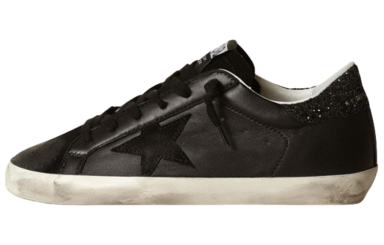 Женские кеды Golden Goose Super-Star (черные)