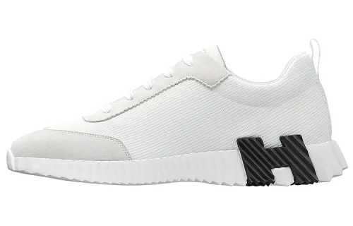HERMES Bouncing Low top Casual Shoes Men's White