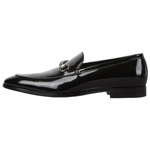 GUCCI Horsebit Casual Shoes 1.5cm Men's Black