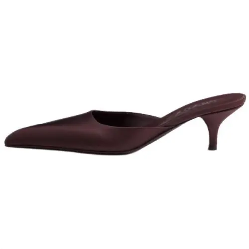 PRADA Closed Toe Slippers 5.5cm Women's Burgundy