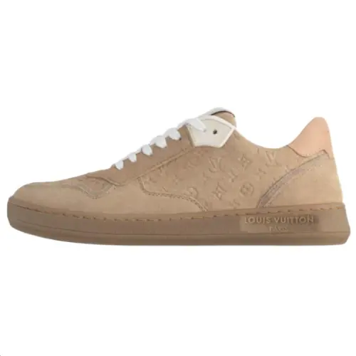 LOUIS VUITTON Stadium Cow Leather Low top Skateboard Shoes Women's Brown