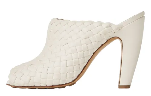 Bottega Veneta Canalazzo Closed Toe Slippers Women's White