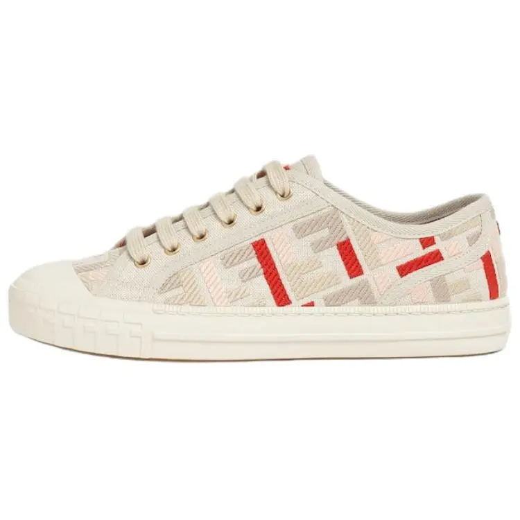 FENDI Domino Ff Embroidered Sneakers Women's