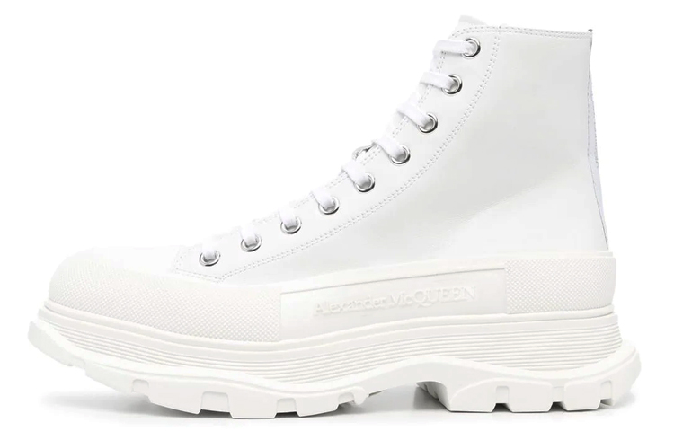 Мужские ботинки Alexander McQueen Tread Slick (белые)