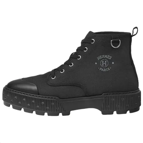HERMES Itineraire Ankle Boots 3cm Men's Black