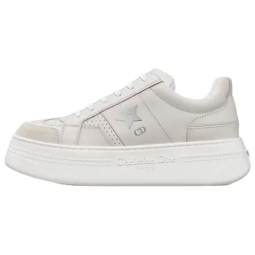 DIOR Star Low top Skateboard Shoes Women's Gray