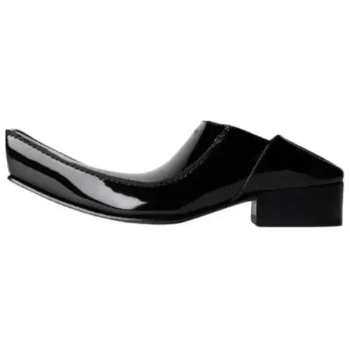 Balenciaga Romeo Leather Casual Shoes Men's Black