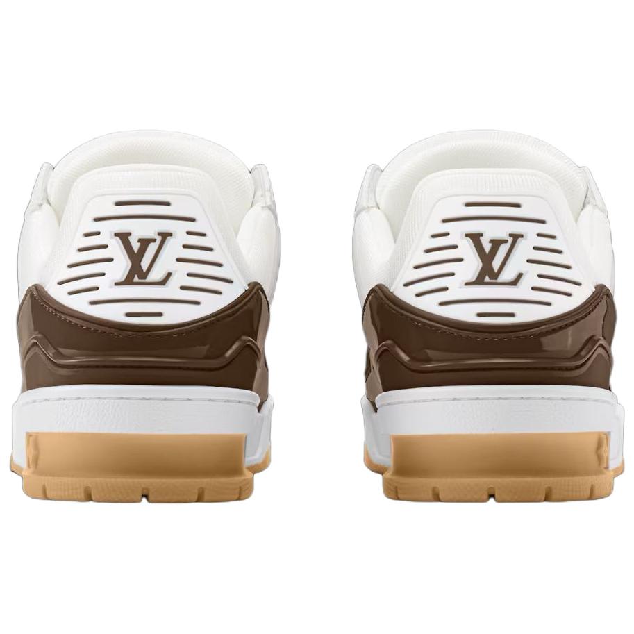 Мужские кеды Louis Vuitton Trainer (бело-коричневые) — фото 4