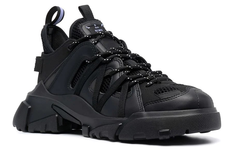 McQ Alexander McQueen Leather Low top Sports Casual Shoes Men's Black