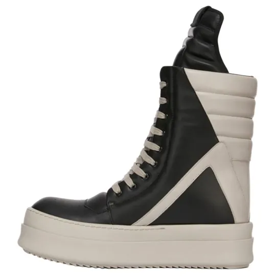 RICK OWENS Mega Geobaskets Lace-Up Sneakers