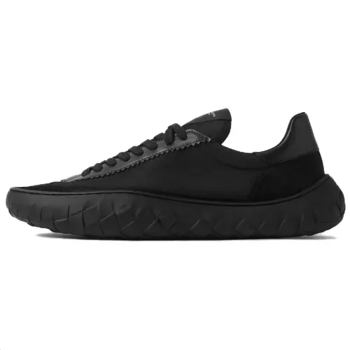 Bottega Veneta Apollo Suede Low top Casual Shoes Men's Black