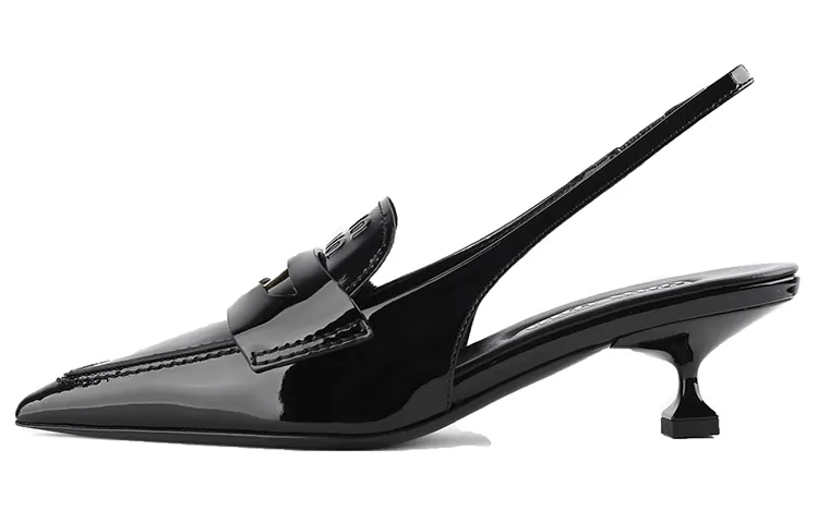 MIU MIU Slim Heel High Heels 4.5cm Women's Black