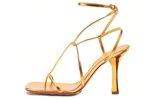 Bottega Veneta Stylish Sandal 10.5cm Women's Gold