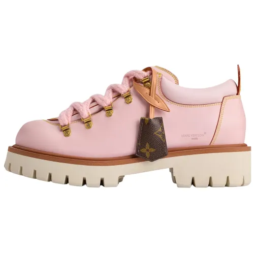 LOUIS VUITTON Nigo Collaboration REMIX FW25 Cow Leather Casual Shoes Men's Pink