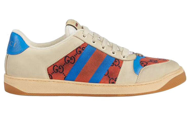 Женские кеды Gucci Screener (красный) — фото 2