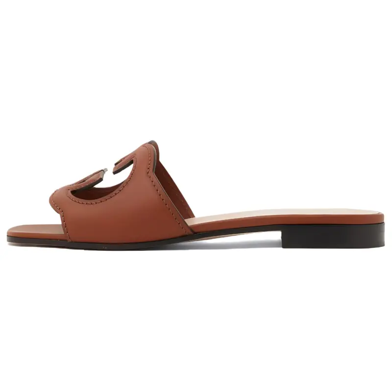 Gucci Wmns Interlocking G Cut-Out Slide Sandal 'Cuir' Women's