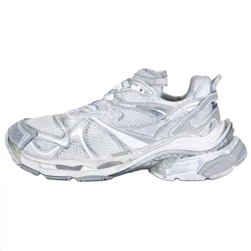 Balenciaga Runner2.0 Artificial Leather Low top Chunky Sneakers Men's White