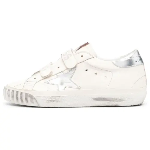 Golden Goose Low top Skateboard Shoes Women's White Distressed