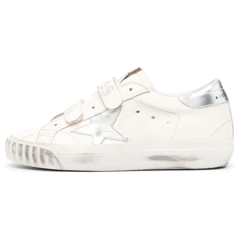 Golden Goose Low top Skateboard Shoes Women's White Distressed