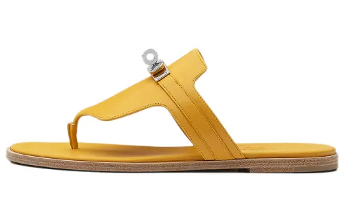 HERMES Elixir Flip Flops Women's Gravel Yellow