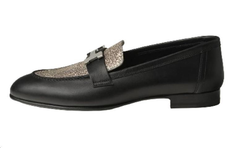 HERMES PARIS Loafers Women's Black