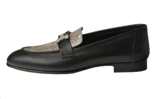 HERMES PARIS Loafers Women's Black