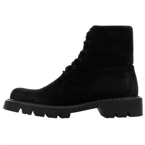 LOEWE Sierra Calfskin Ankle Boots Men's Black